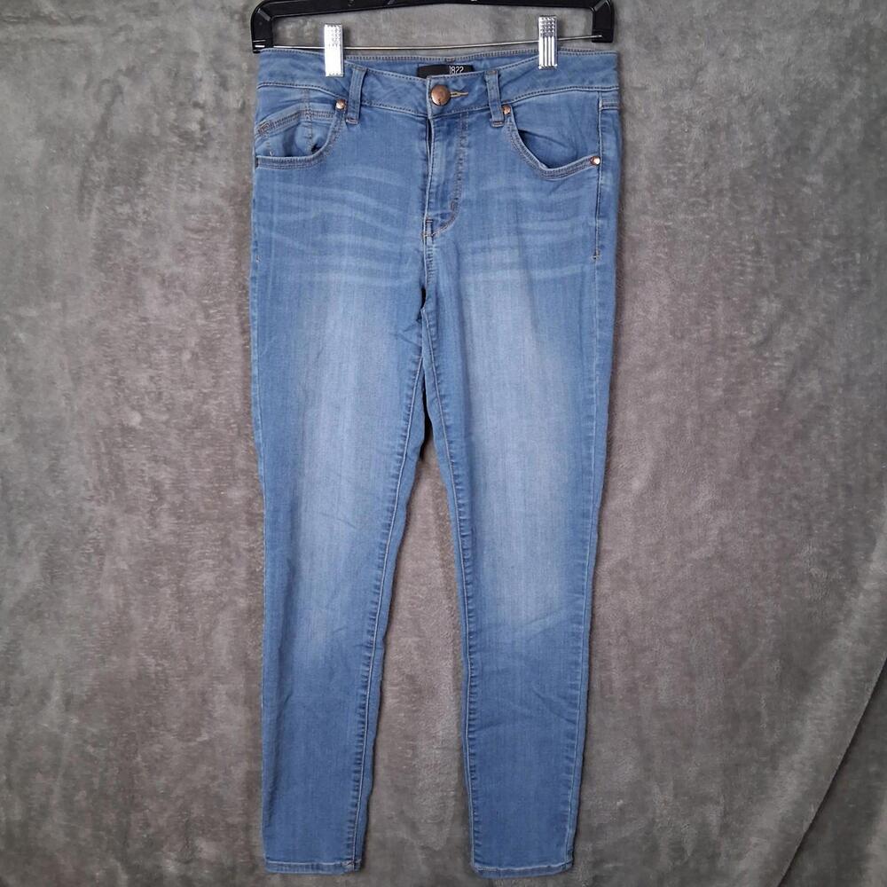 1822 Denim Women's Curvy Mid Rise Skinny Jeans Size‎ 6 28x27 Soft Stretchable